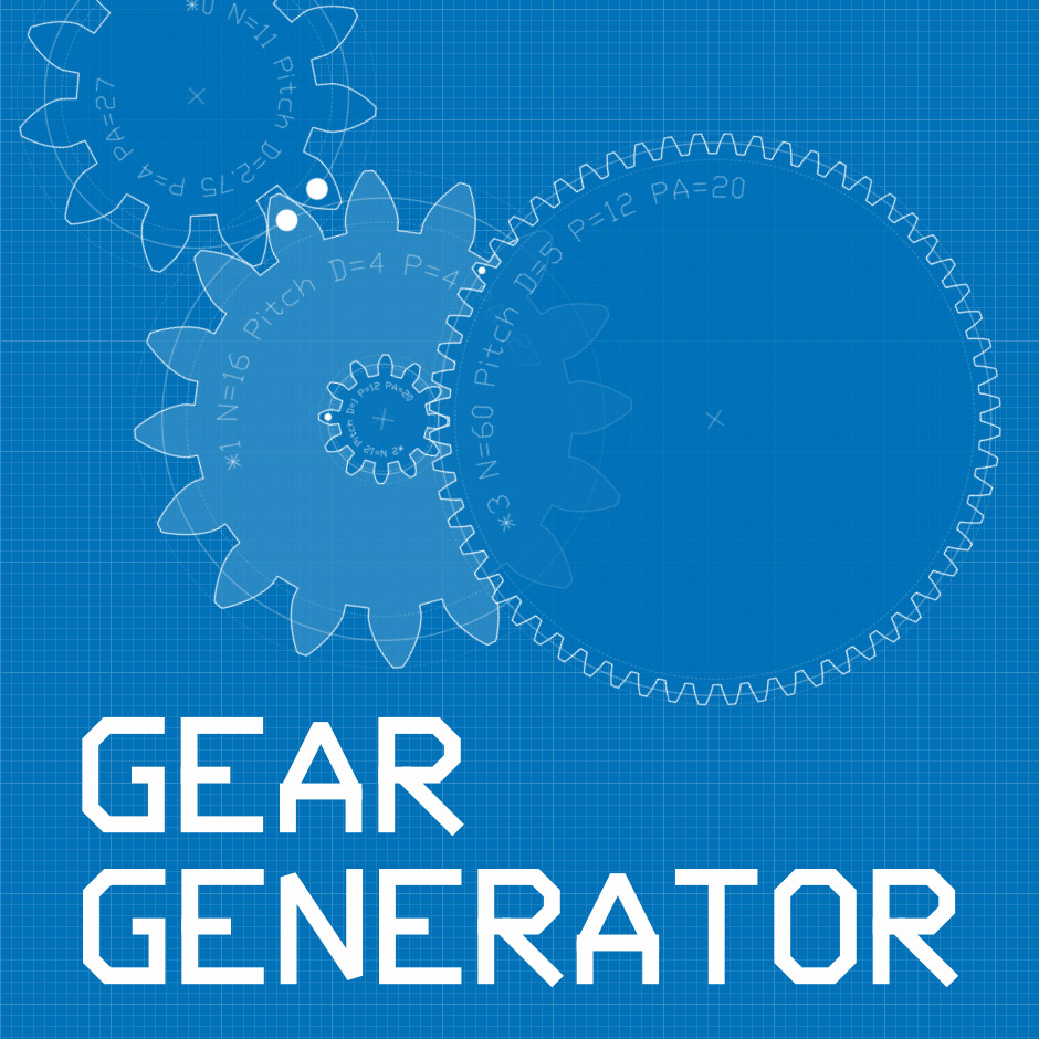 3D Gears for 3D Printer 8 Diametral Pitch STL DXF PDF Files 